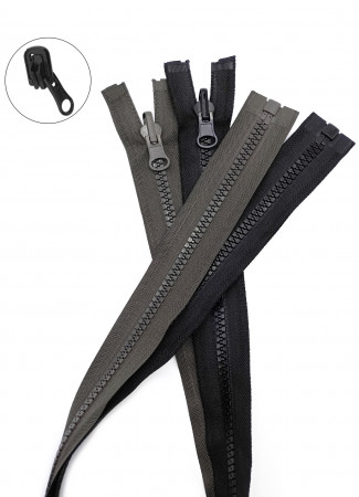 Молния трактор Т5 1 замок у/з бегунок перекидной LOGO 85см в Саратове