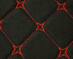 Ткань обивочная для автомобильных чехлов шир 150см (№7 (черный + 148 красный)) (№7 (черный + 148 красный)