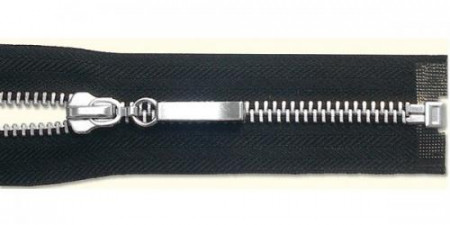 Молния металл никель Т-8 1 замок Разъемная 90см в Саратове