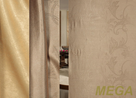 Ткани портьерные Однотон Блэкаут KT BI75-1808-8/280 Bl