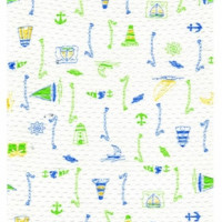 Полотно трикотажное Кулирка 30/1 набивная в рулоне  в Саратове