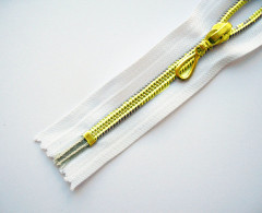 Молния спираль Т-7 декор. 18см (100шт) золото