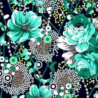 Полотно трикотажное Кулирка 30/1 набивная в рулоне  в Саратове